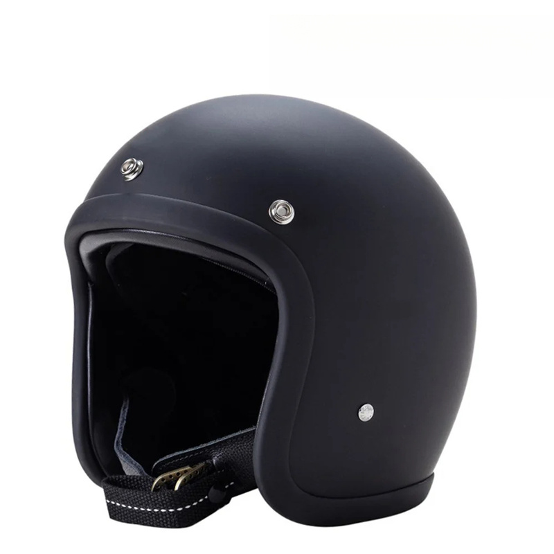 Vintage Open Face Retro Helmet - 2-26 خوذة دراجة نارية جديدة بتصميم