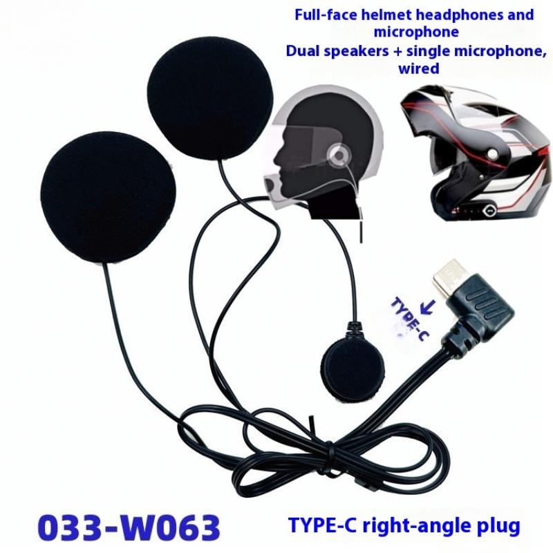 Full Face Motorcycle Helmet With Bluetooth - 【Y】قطعة واحدة من سماعة الرأس للدراجات