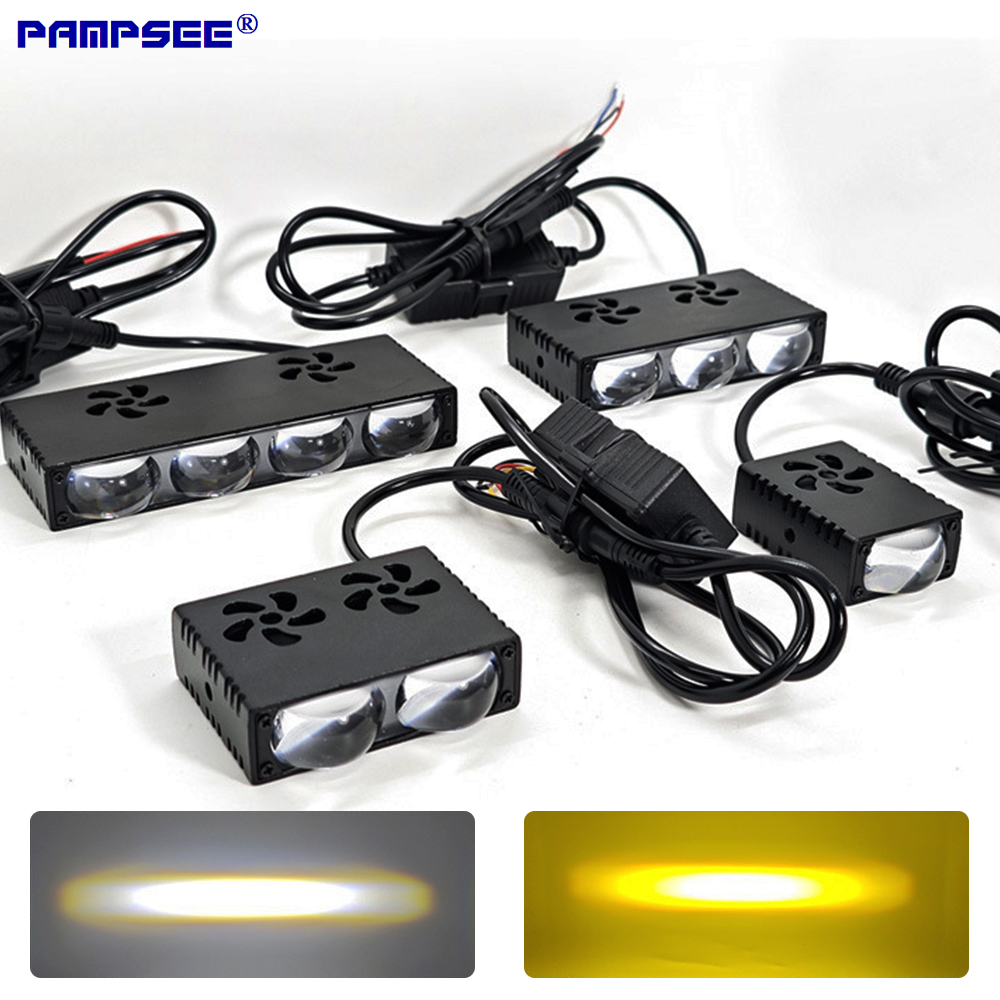 Universal Motorcycle Led Headlight Projector - سيارة مصبغة LED المصباح ضوء العمل