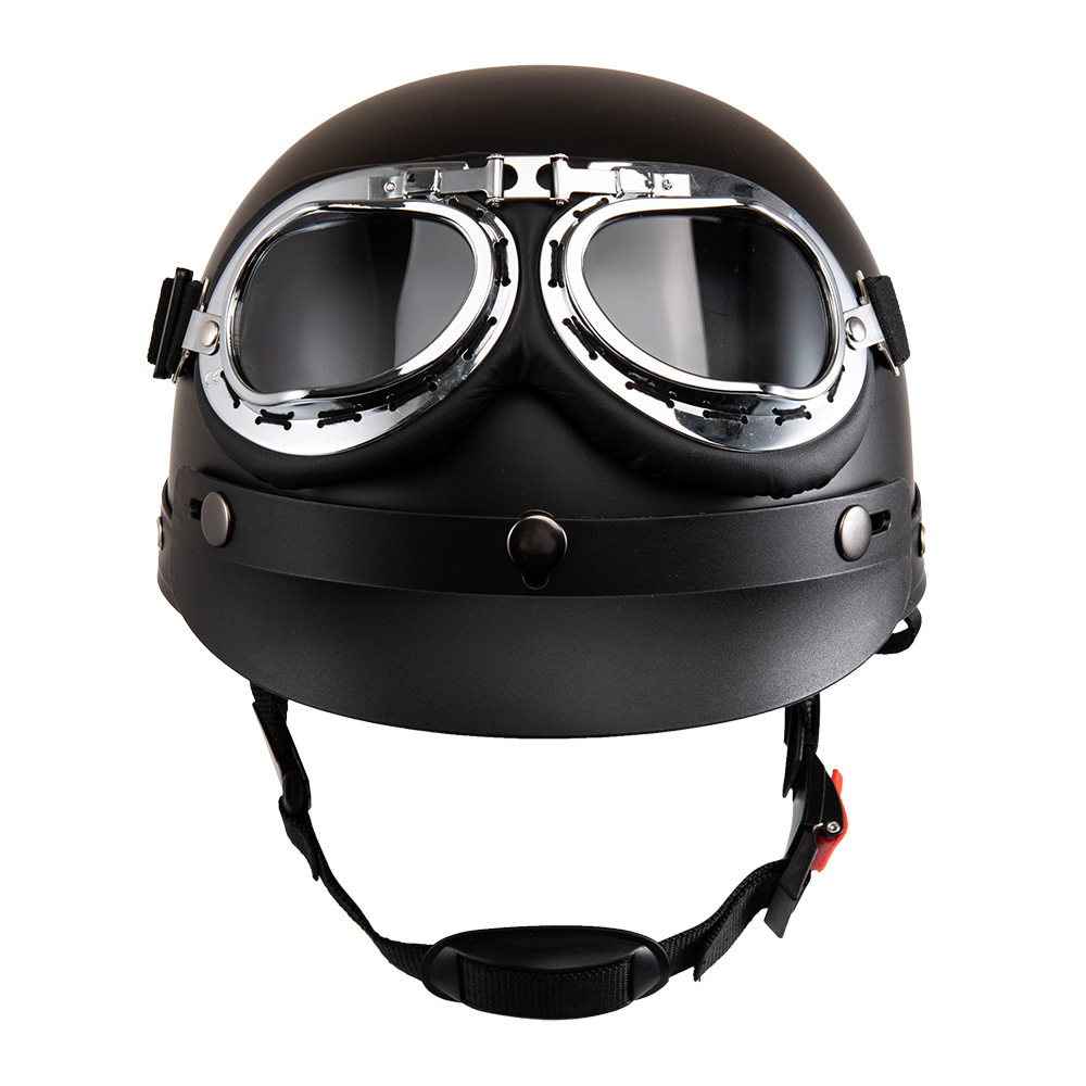 Vintage Open Face Retro Helmet - خوذة دراجة نارية مفتوحة الوجه ريترو