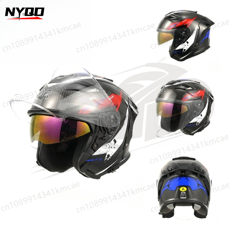 خوذة دراجات نارية من ألياف الك - مراجعة Carbon Fiber Lightweight Motorcycle Helmet وسعره