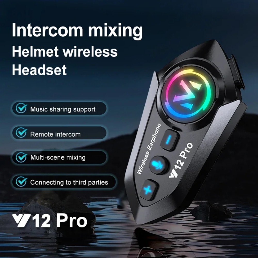 1 أو 2 قطعة سماعة رأس للاتصال  - مراجعة Universal Motorcycle Helmet Intercom Headset وسعره