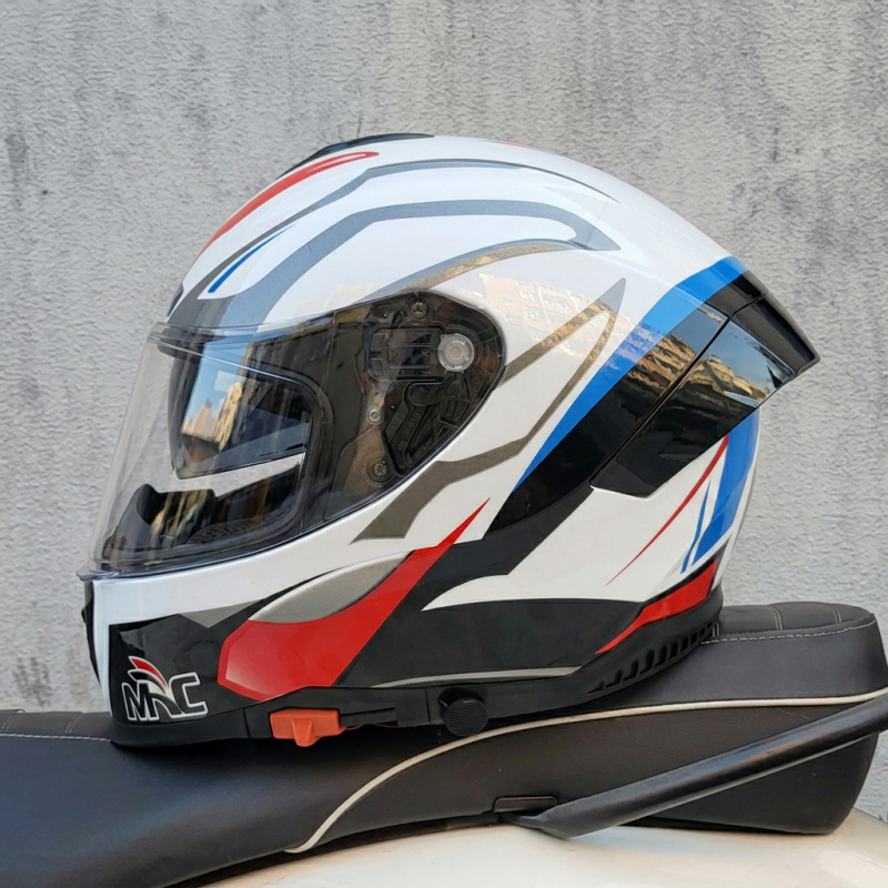 خوذة دراجة نارية كاملة الوجه M - مراجعة Dual Visor Motorcycle Racing Helmet وسعره