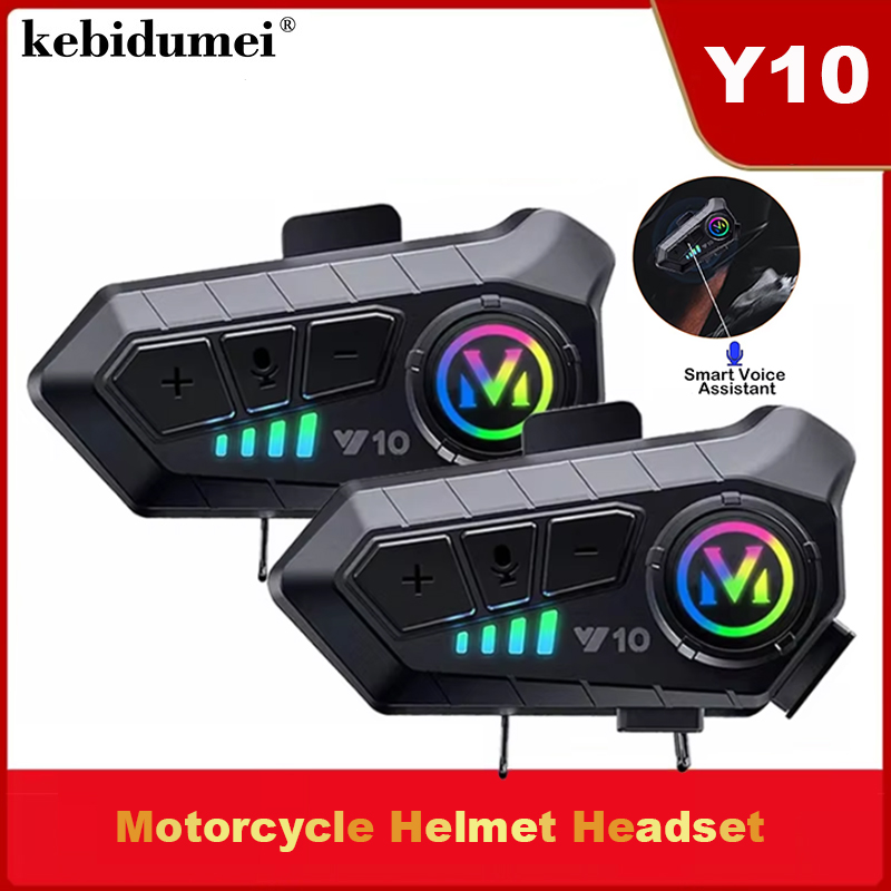 سماعة رأس بلوتوث Y10 5.3 للدرا - مراجعة Full Face Motorcycle Helmet With Bluetooth وسعره