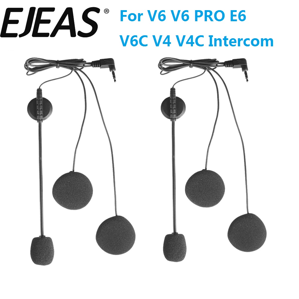 ملحقات ميكروفون سماعة أذن 3.5  - مراجعة Universal Motorcycle Helmet Intercom Headset وسعره