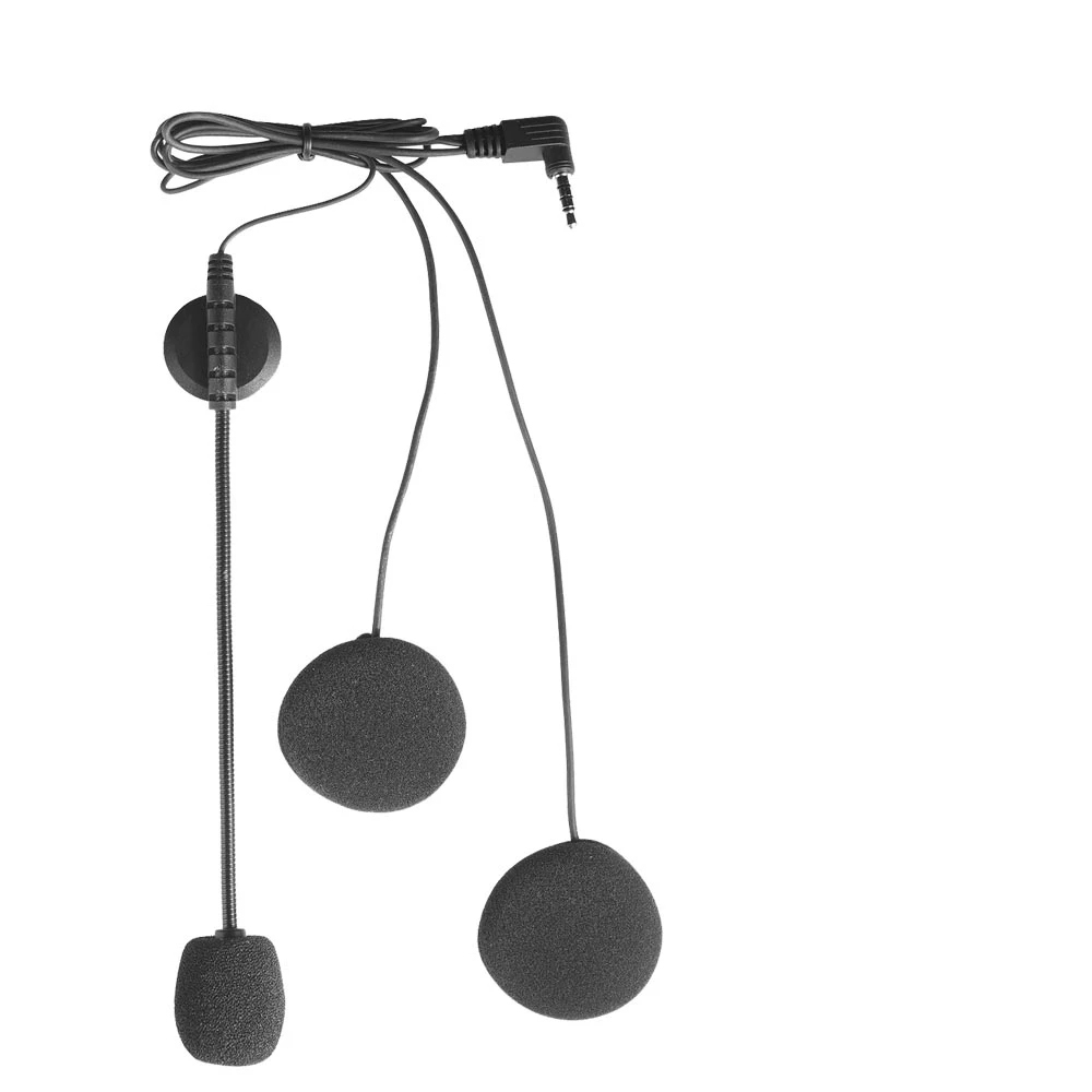 ملحقات ميكروفون سماعة أذن 3.5  - مراجعة Universal Motorcycle Helmet Intercom Headset وسعره