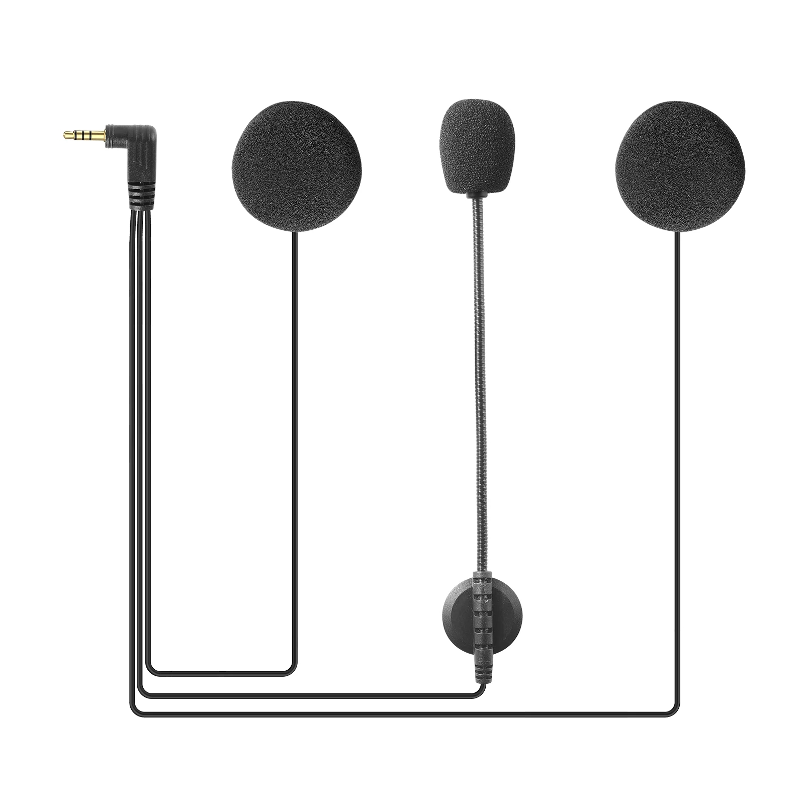 ملحقات ميكروفون سماعة أذن 3.5  - مراجعة Universal Motorcycle Helmet Intercom Headset وسعره