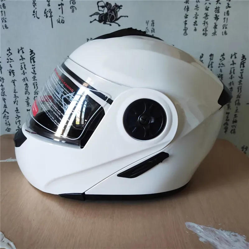 خوذة دراجة نارية قابلة للطي مع - مراجعة Motorcycle Helmet Inner Sun Visor Lens وسعره