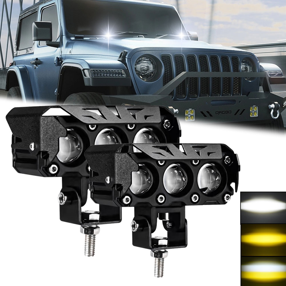 LED المصباح للدراجات النارية ، - مراجعة Universal Motorcycle Led Headlight Projector وسعره