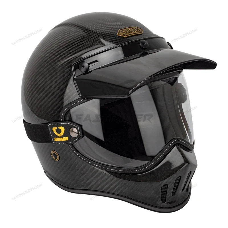 نظارات دراجات نارية كلاسيكية م - مراجعة Vintage Open Face Retro Helmet وسعره
