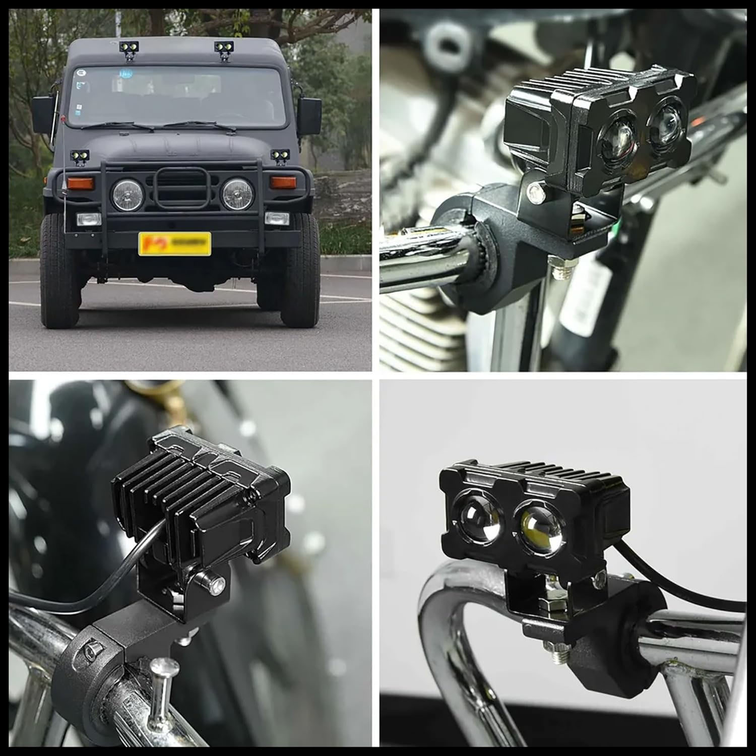 1/2 قطعة دراجة نارية LED أضواء - مراجعة Atv Parts وسعره