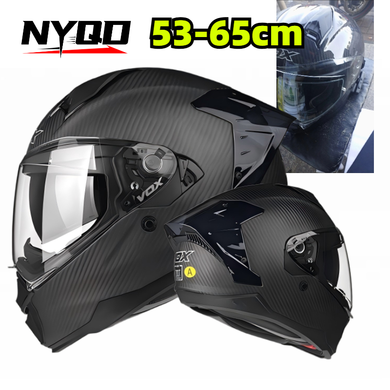 خوذة دراجة نارية كاملة الوجه م - مراجعة Dual Visor Motorcycle Racing Helmet وسعره