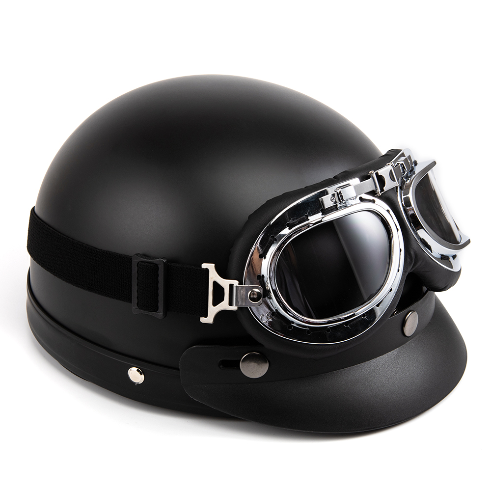 خوذة دراجة نارية مفتوحة الوجه  - مراجعة Vintage Open Face Retro Helmet وسعره